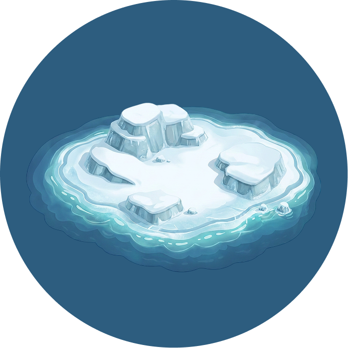Frozen island